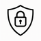 Shield with lock icon representing secure API access